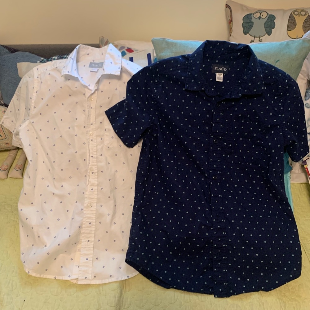 Children’s Place boys short sleeve button ups